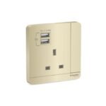 E8315USB_WG_G8 | Avataron-13A Switched Socket With 2.1A Usb Charger, Wg - Schneider Electric