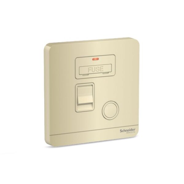 E8331DFSGN_WG | Avataron-13A 1G Fused Connection With Double Pole Switch & Neon, Wg - Schneider Electric