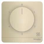 E8331FR350_WG_G8 | Fan Regulator, Avataron, 5 Steps 360 Degree, Wine Gold - Schneider Electric