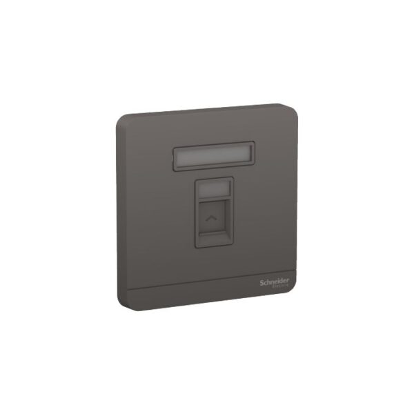 E8331RJS4_DG | 1G TEL SOCKET SHUTTERED WALLPLATE DG - Schneider Electric