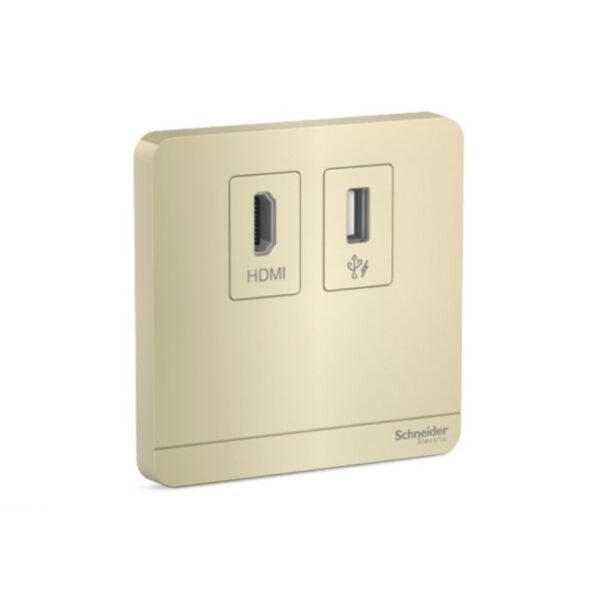 E8332HDUSB_WG | Avataron-Hdmi + Usb Soc, Wg - Schneider Electric