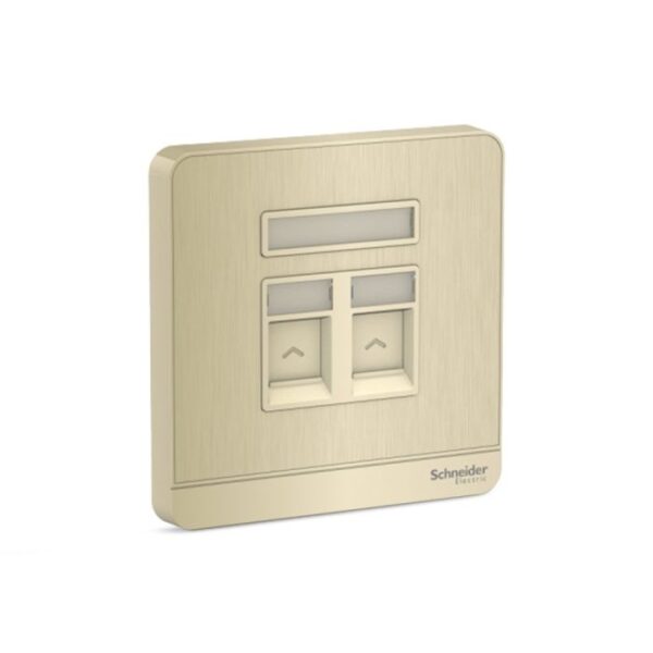 E8332RJS5_GH | Avataron-2G Rj45 Data Cat5E, Shuttered, Gh - Schneider Electric