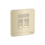 E8332RJS_WG | AvatarOn-2G S Keystone Wallplate (w/o Mod) WG - Schneider Electric