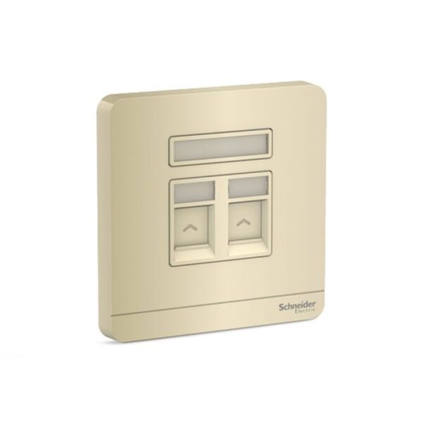 E8332RJS_WG | AvatarOn-2G S Keystone Wallplate (w/o Mod) WG - Schneider Electric