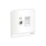 E8332TVRJS6_WE | Avataron-1G Tv+ Rj45 Data Cat6, Shuttered, We - Schneider Electric