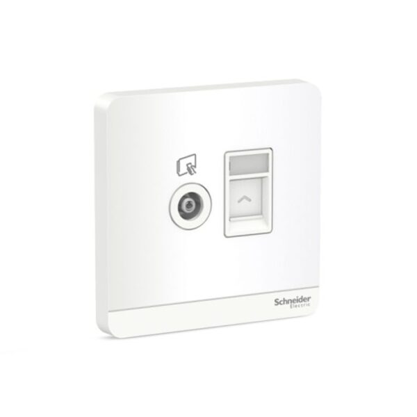 E8332TVRJS6_WE | Avataron-1G Tv+ Rj45 Data Cat6, Shuttered, We - Schneider Electric