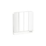 E8334L1LED_WE | 16Ax 250V 4G 1W Sw W Led, We - Schneider Electric
