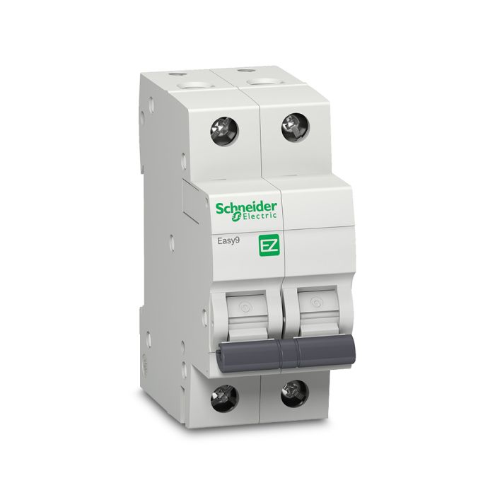 easy9_2p.jpg EZ9F71225 | Easy9 MCB 2P 25A C 10000A 415V - Schneider Electric - Image 1