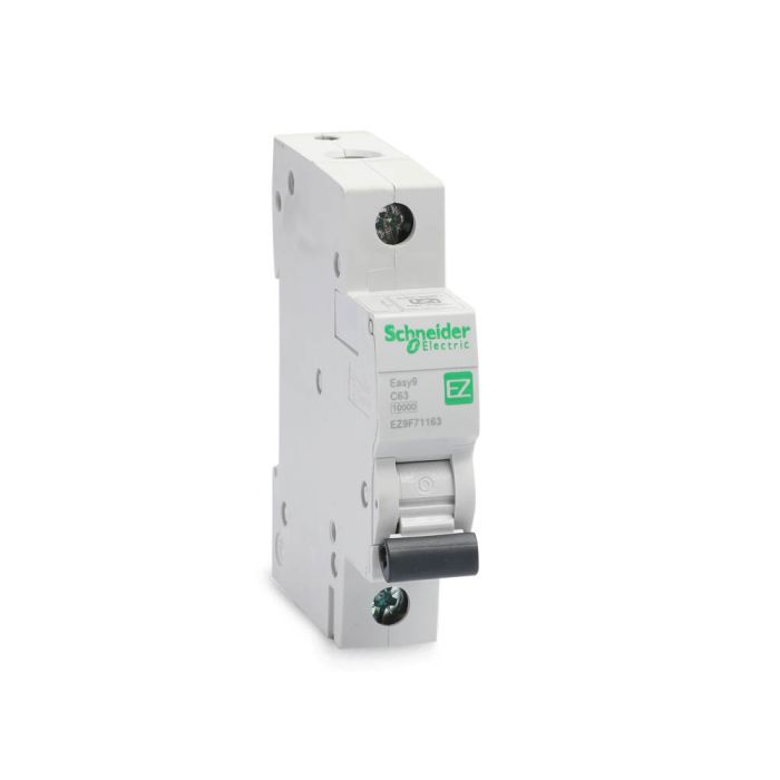 ez9f71163_02.jpg EZ9F71163 | Easy9 MCB 1P 63A C 10000A 240V - Schneider Electric - Image 1