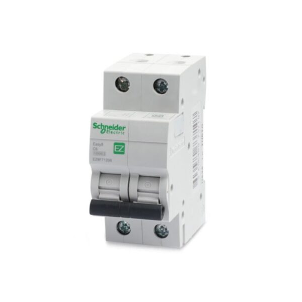 EZ9F76206 | Easy9 MCB 2P 6A C 6000A 415V - Schneider Electric