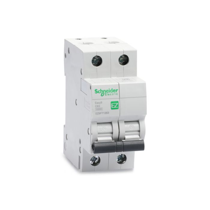 ez9f71263_02.jpg EZ9F71263 | Easy9 MCB 2P 63A C 10000A 415V - Schneider Electric - Image 1