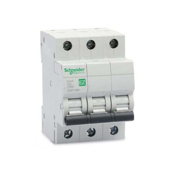 EZ9F71363 | Easy9 MCB 3P 63A C 10000A 415V - Schneider Electric
