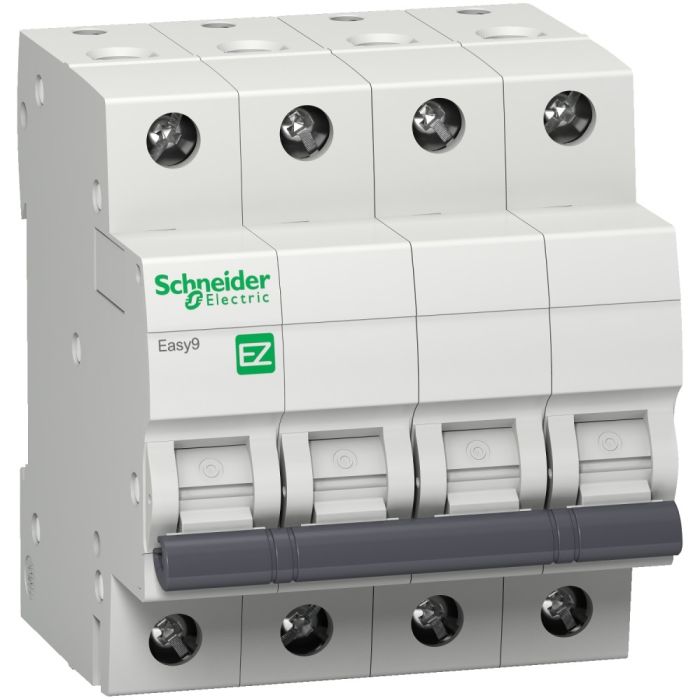 ez9f71425-15000new.jpg EZ9F71425 | Easy9- 25A 4P MCB 10kA C Curve - Schneider Electric - Image 1