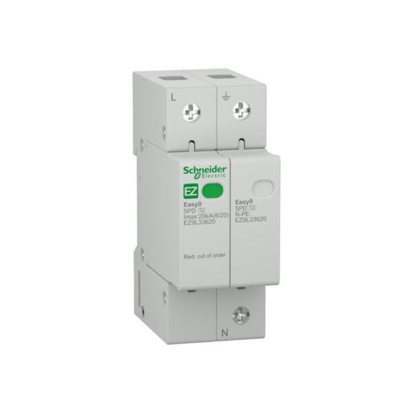 EZ9L33620 | Easy9 Surge Arrestor T2 1P-N 20kA 230V - Schneider Electric