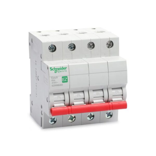 EZ9S66463 | Easy9 Isolator 4P 63A 415V - Schneider Electric