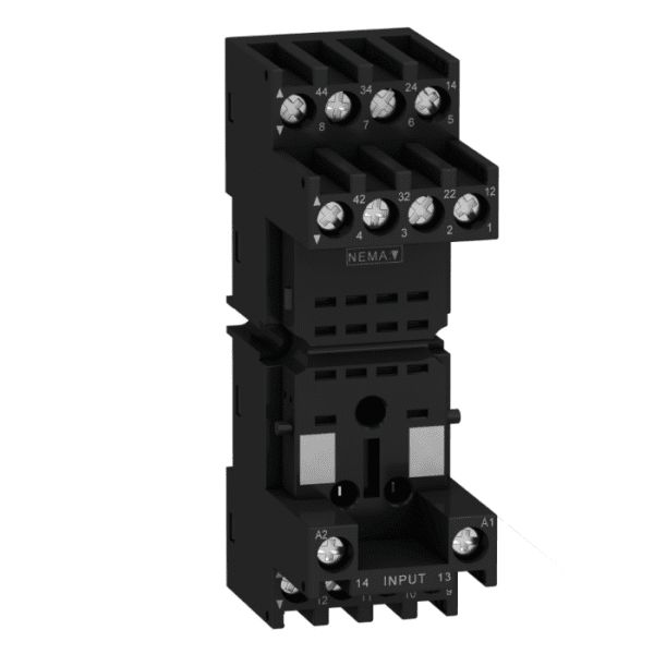 RXZE2M4N | MIXED SOCKET 29 MM 4CO 7A - Schneider Electric