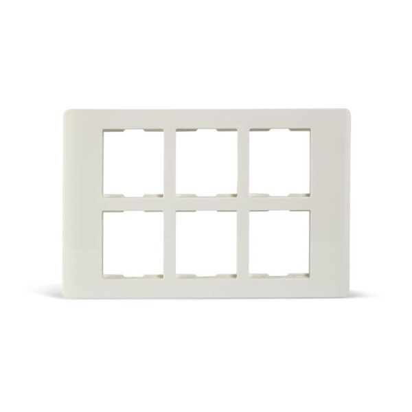 IN84012C | ZENcelo India - 12 Module Grid and Cover frame - White - Schneider Electric