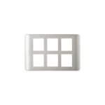 IN84012C(SA) | ZENcelo India - 12 Module Grid and Cover frame - Satin Silver - Schneider Electric