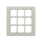 IN84018C | ZENcelo India - 18 Module Grid and Cover frame - White - Schneider Electric
