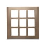 IN84018C(SZ) | ZENcelo India - 18 Module Grid and Cover frame - Silver Bronze - Schneider Electric