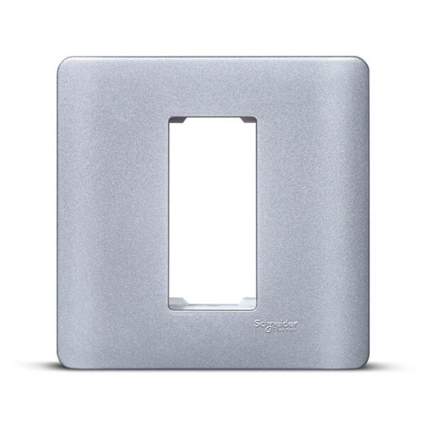 IN8401C(SA) | ZENcelo India - 1 Module Grid and Cover frame - Satin Silver - Schneider Electric