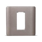 IN8401C(SZ) | ZENcelo India - 1 Module Grid and Cover frame - Silver Bronze - Schneider Electric