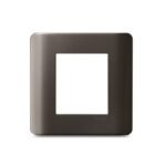 IN8402C(BZ) | ZENcelo India - 2 Module Grid and Cover frame - Dark Grey - Schneider Electric
