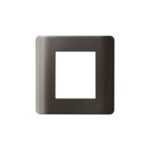 IN8402C(SZ) | ZENcelo India - 2 Module Grid and Cover frame - Silver Bronze - Schneider Electric