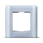 IN8402C(SA) | ZENcelo India - 2 Module Grid and Cover frame - Satin Silver - Schneider Electric