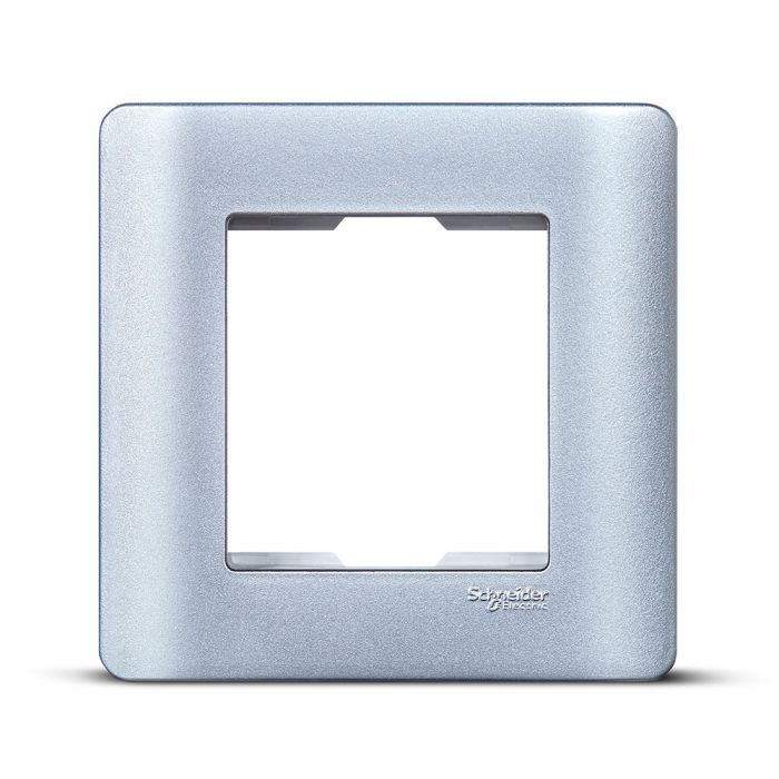in8402c_sa_01.jpg IN8402C(SA) | ZENcelo India - 2 Module Grid and Cover frame - Satin Silver - Schneider Electric - Image 1
