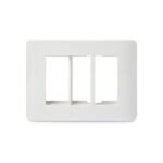IN8403C | ZENcelo India - 3 Module Grid and Cover frame - White - Schneider Electric