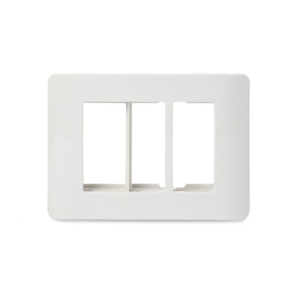IN8403C | ZENcelo India - 3 Module Grid and Cover frame - White - Schneider Electric