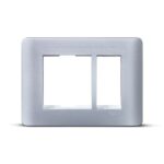 IN8403C(SA) | ZENcelo India - 3 Module Grid and Cover frame - Satin Silver - Schneider Electric