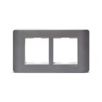 IN8404C(SA) | ZENcelo India - 4 Module Grid and Cover frame - Satin Silver - Schneider Electric