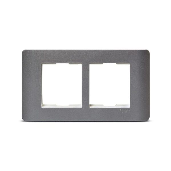 IN8404C(SA) | ZENcelo India - 4 Module Grid and Cover frame - Satin Silver - Schneider Electric