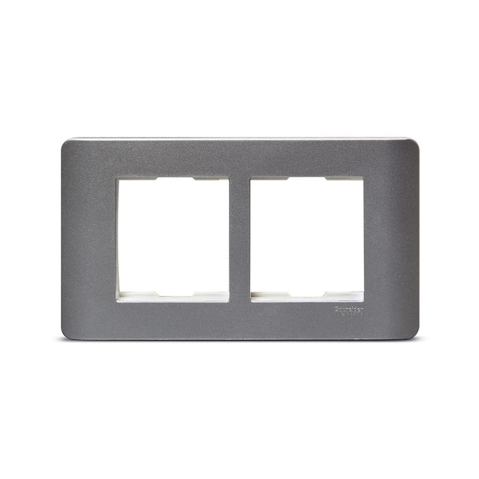 in8404c_sa_01.jpg IN8404C(SA) | ZENcelo India - 4 Module Grid and Cover frame - Satin Silver - Schneider Electric - Image 1
