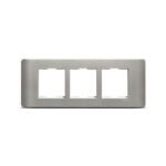IN8406C(SA) | ZENcelo India - 6 Module Grid and Cover frame - Satin Silver - Schneider Electric
