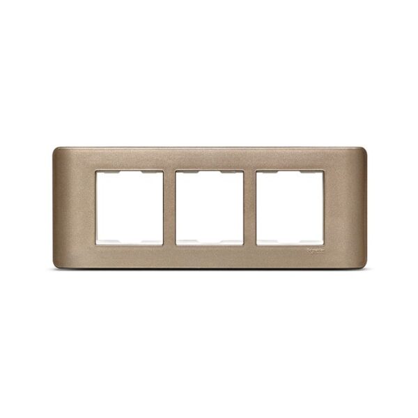 IN8406C(SZ) | ZENcelo India - 6 Module Grid and Cover frame - Silver Bronze - Schneider Electric