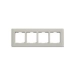 IN8408HC | ZENcelo India - 8 Module Grid and Cover frame- horizontal - White - Schneider Electric