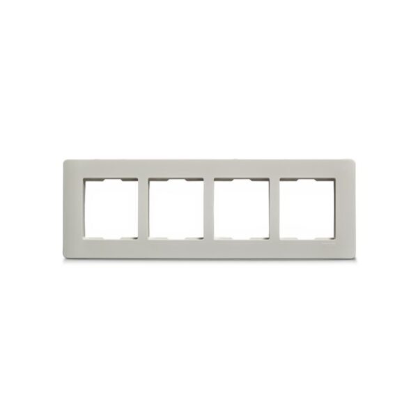 IN8408HC | ZENcelo India - 8 Module Grid and Cover frame- horizontal - White - Schneider Electric