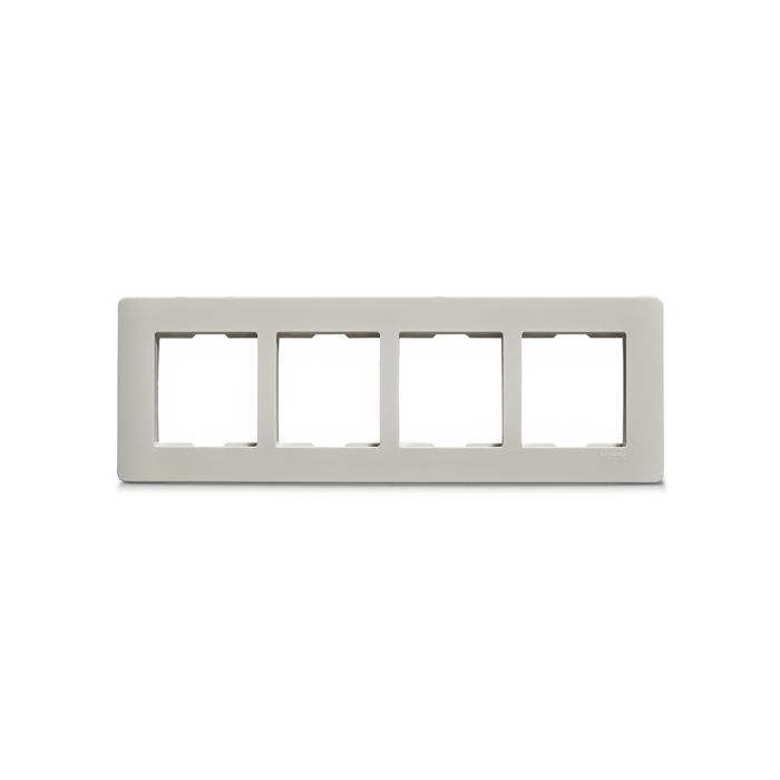 in8408hc_01.jpg IN8408HC | ZENcelo India - 8 Module Grid and Cover frame- horizontal - White - Schneider Electric - Image 1
