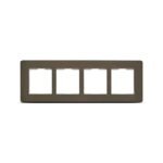 IN8408HC(BZ) | ZENcelo India - 8 Module Grid and Cover frame - horizontal - Dark Grey - Schneider Electric