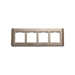 IN8408HC(SZ) | ZENcelo India - 8 Module Grid and Cover frame - horizontal - Silver Bronze - Schneider Electric