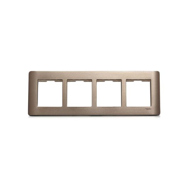 IN8408HC(SZ) | ZENcelo India - 8 Module Grid and Cover frame - horizontal - Silver Bronze - Schneider Electric