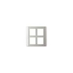 IN8408SC(SA) | ZENcelo India - 8 Module Grid and Cover frame - Square - Satin Silver - Schneider Electric