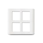 IN8408SC | ZENcelo India - 8 Module Grid and Cover frame - Square - White - Schneider Electric