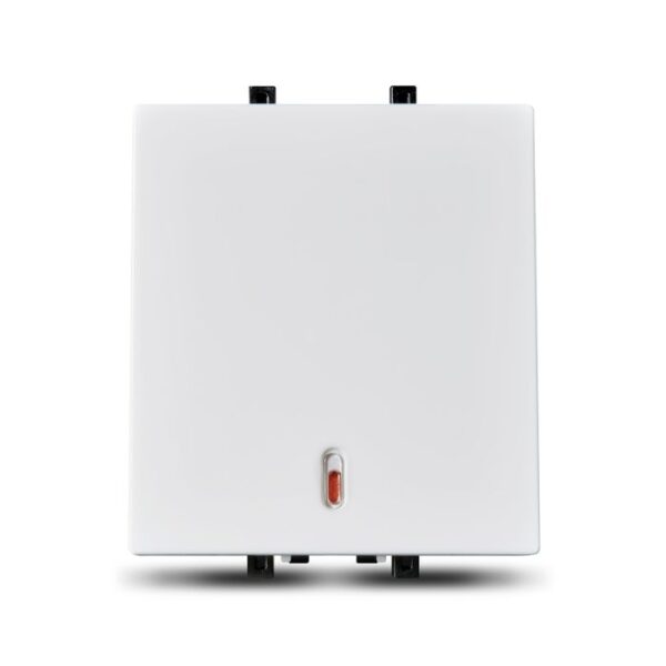 IN8421/16 | ZENcelo India - 16AX/20A 1 Way 2 Module Full Flat Switch with Indicator - Dark Grey - Schneider Electric