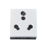IN8426/16 | ZENcelo India - 6A/16A 3 Pin Socket with Shutter - White - Schneider Electric