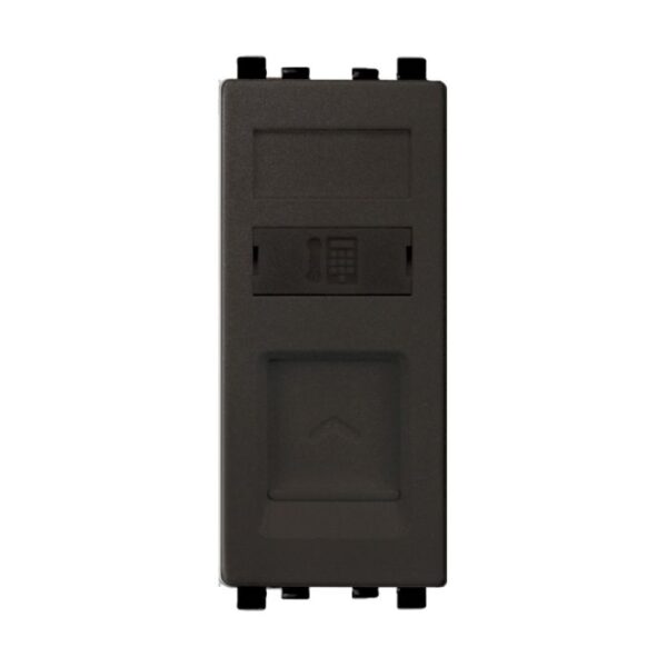 IN8431RJS4(BZ) | Zencelo-Rj11 1Gang Telephone Outlet, Dark Grey - Schneider Electric