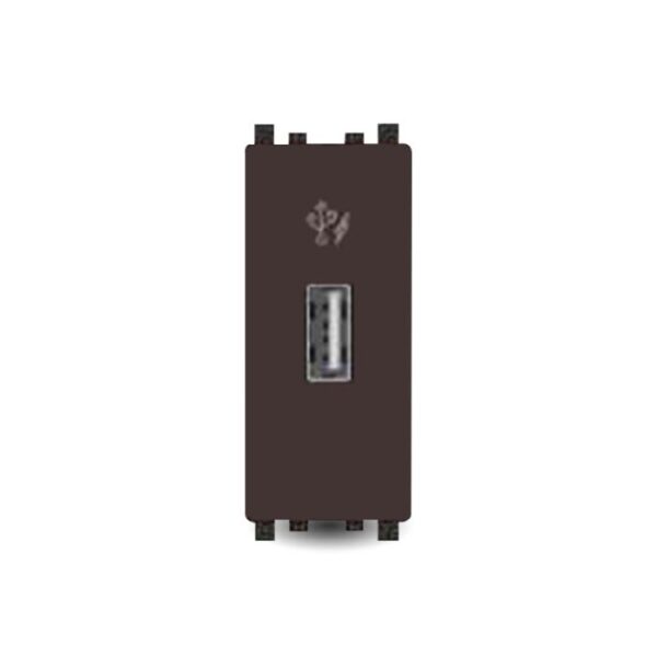 IN8431USB_BZ | Zencelo India-2.1A 5V Usb Charger,1 Module-Dark Grey - Schneider Electric